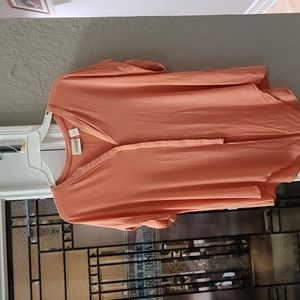 Blouse, Tie front, short sleeve,